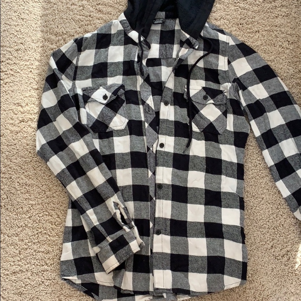 Hooded flannel